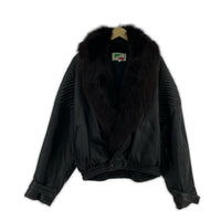ジャケット ファー付きレザージャケット フリー ブラック