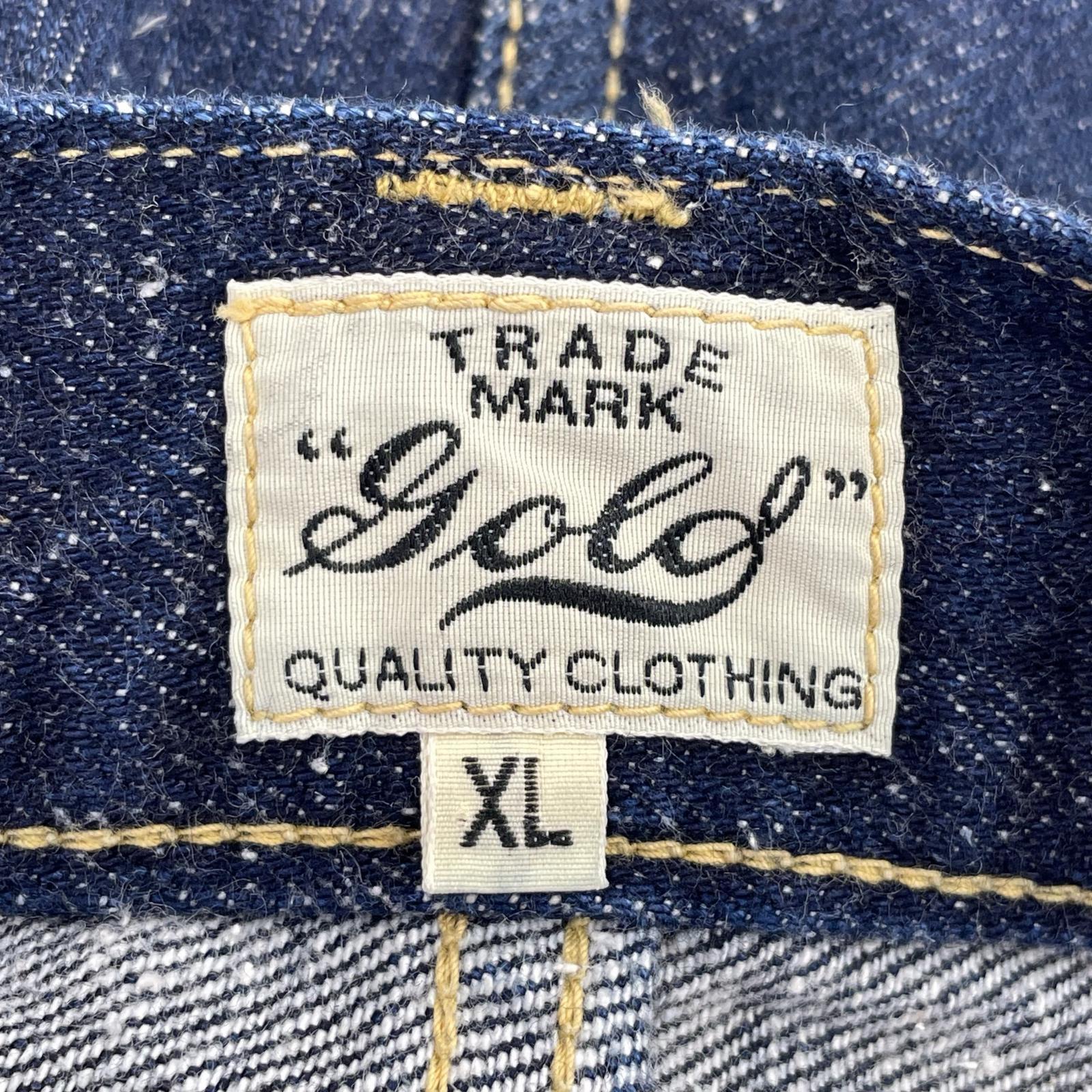 デニムパンツ TRADE MARK GOLD ネイビー