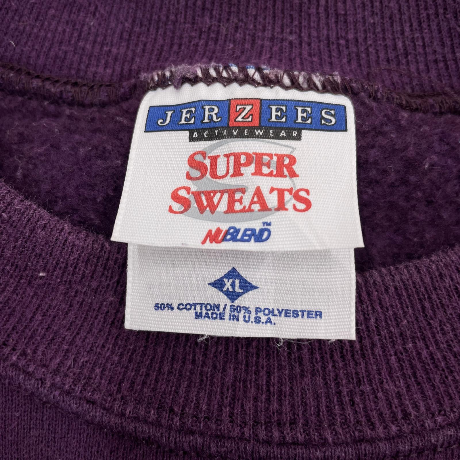 スウェット 90s/USA製/BLANKスウェット/BUR (XL) パープル