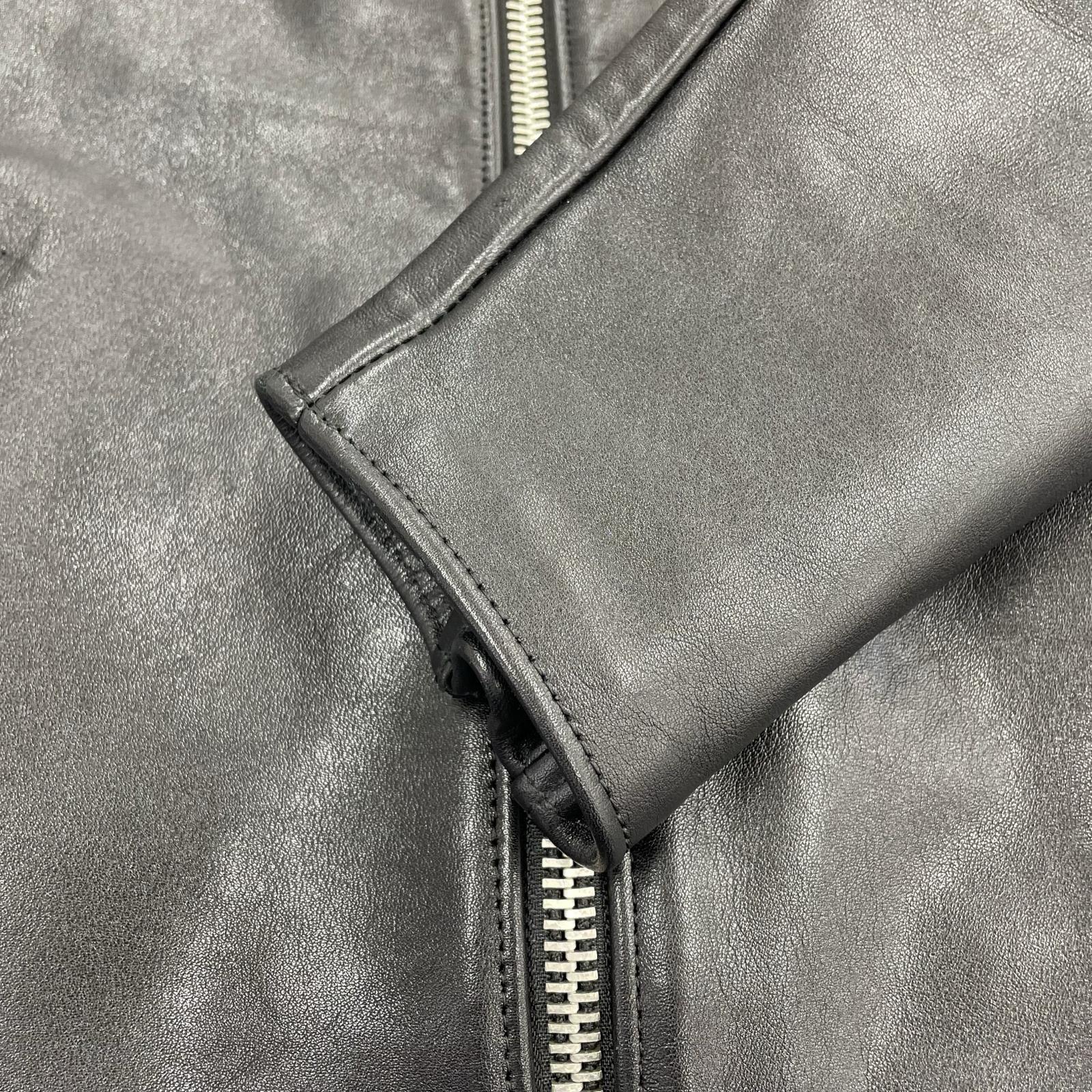 ライダースジャケット TIGHT FIT MANDARIN MADE IN JAPAN 40 40 ブラック
