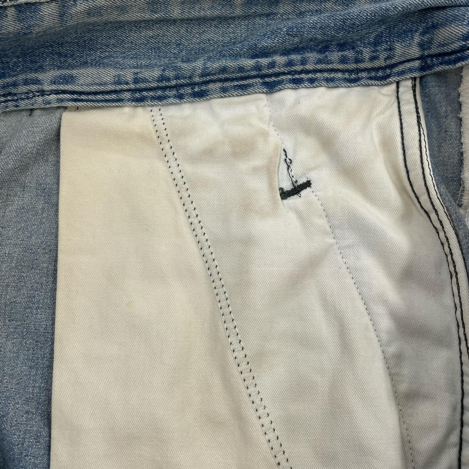 デニムパンツ RRL 90S 初期3つ星 デニムカーゴパンツ ブルー