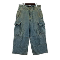デニムパンツ RRL 90S 初期3つ星 デニムカーゴパンツ ブルー