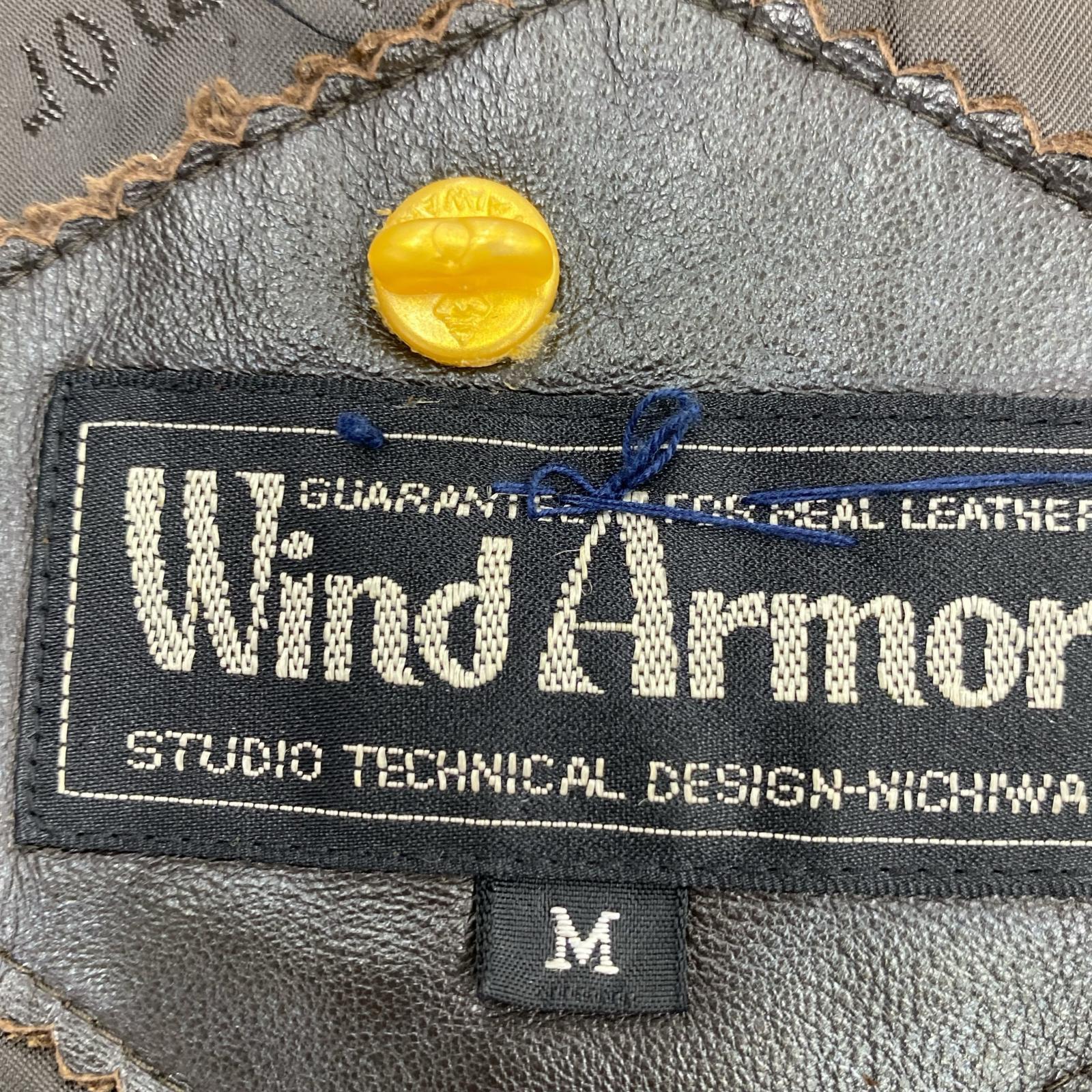 レザージャケット WIND ARMOR レザーベスト(M) M ブラウン