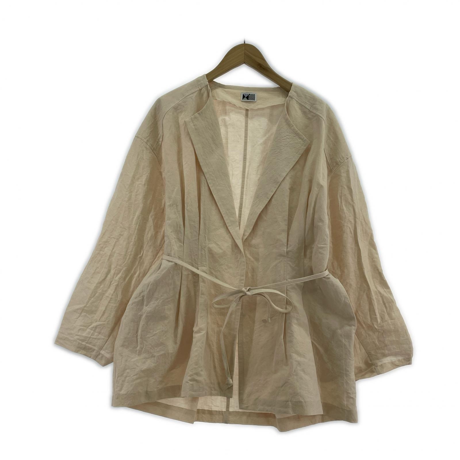ジャケット コットンリネン light jacket haizakura ベージュ
