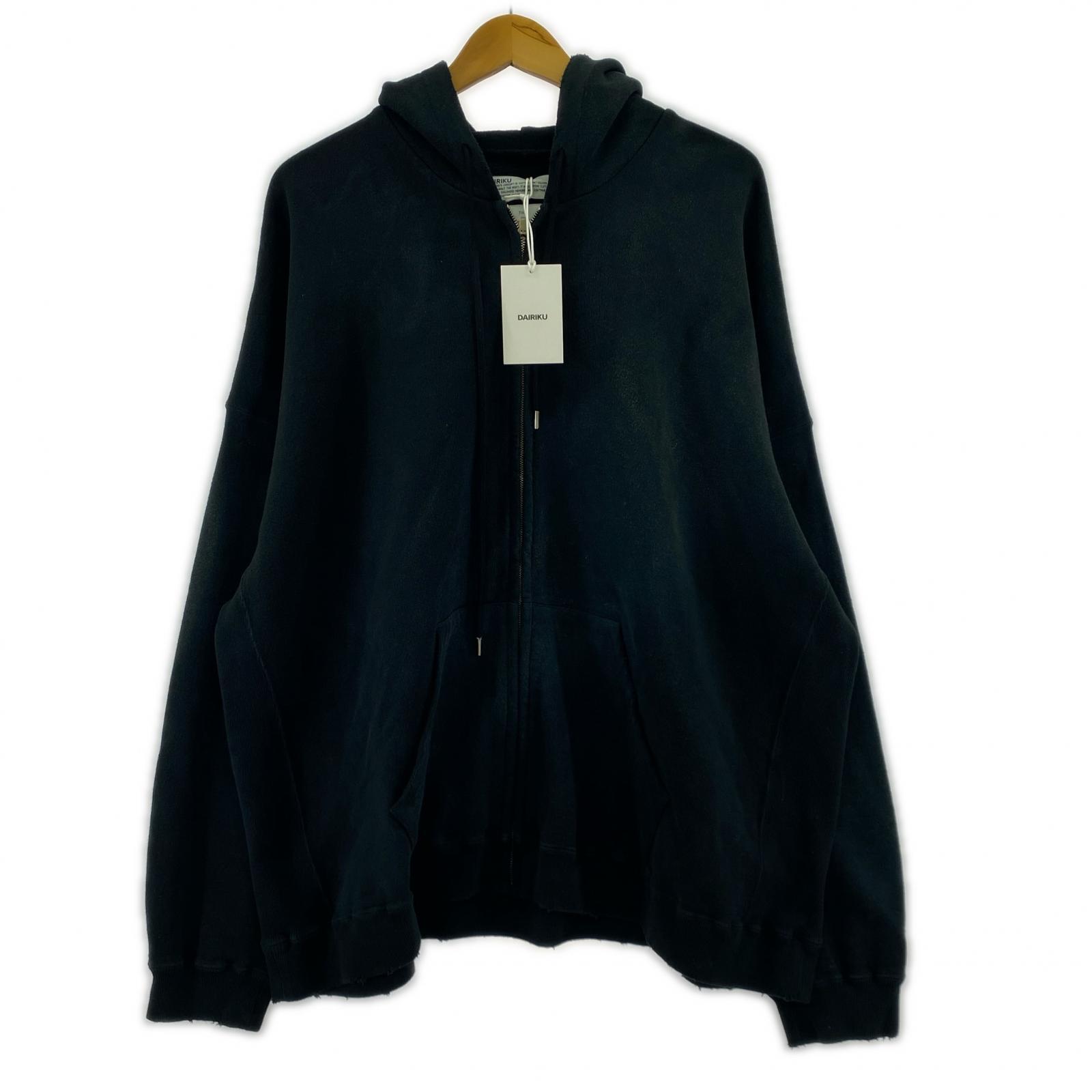 パーカー DAIRIKU/ジップパーカー/M/コットン/BLK/23AW C-1 M ブラック