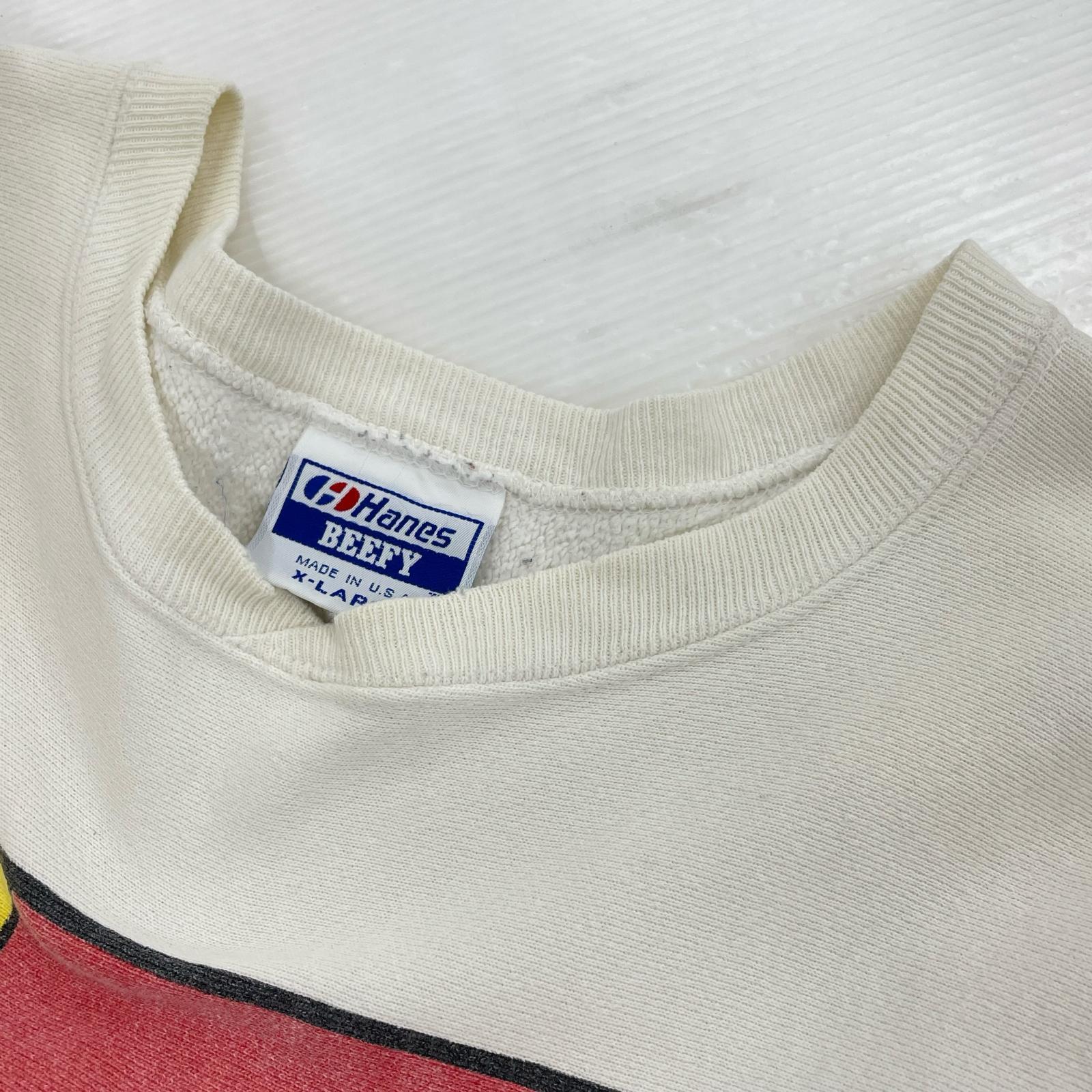 スウェット HANES USA製 BEEFY スウェット ホワイト
