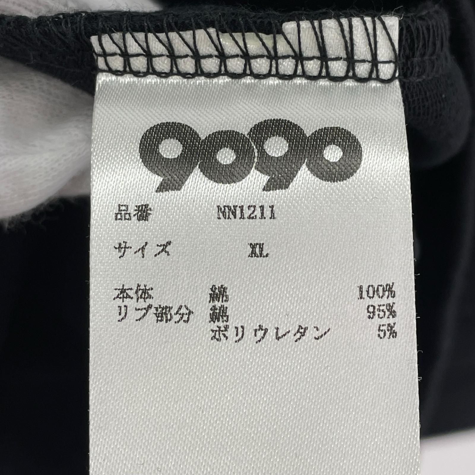 長袖Tシャツ 9090 TECHNO Triangle Long Tee XL ブラック ブラック