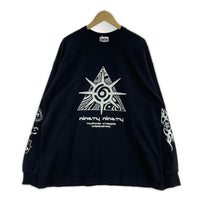 長袖Tシャツ 9090 TECHNO Triangle Long Tee XL ブラック ブラック