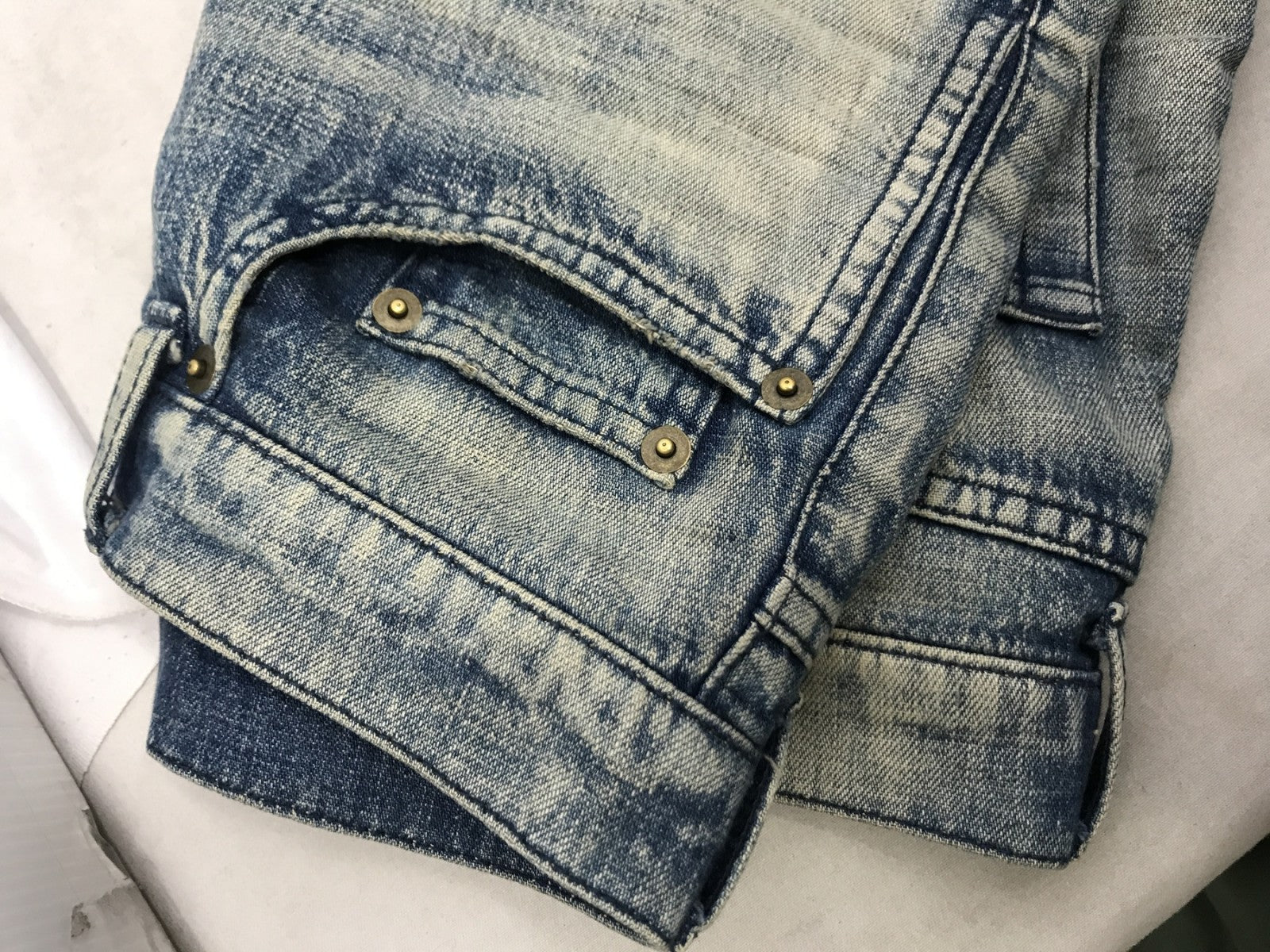 Washed Wide Denim Pant