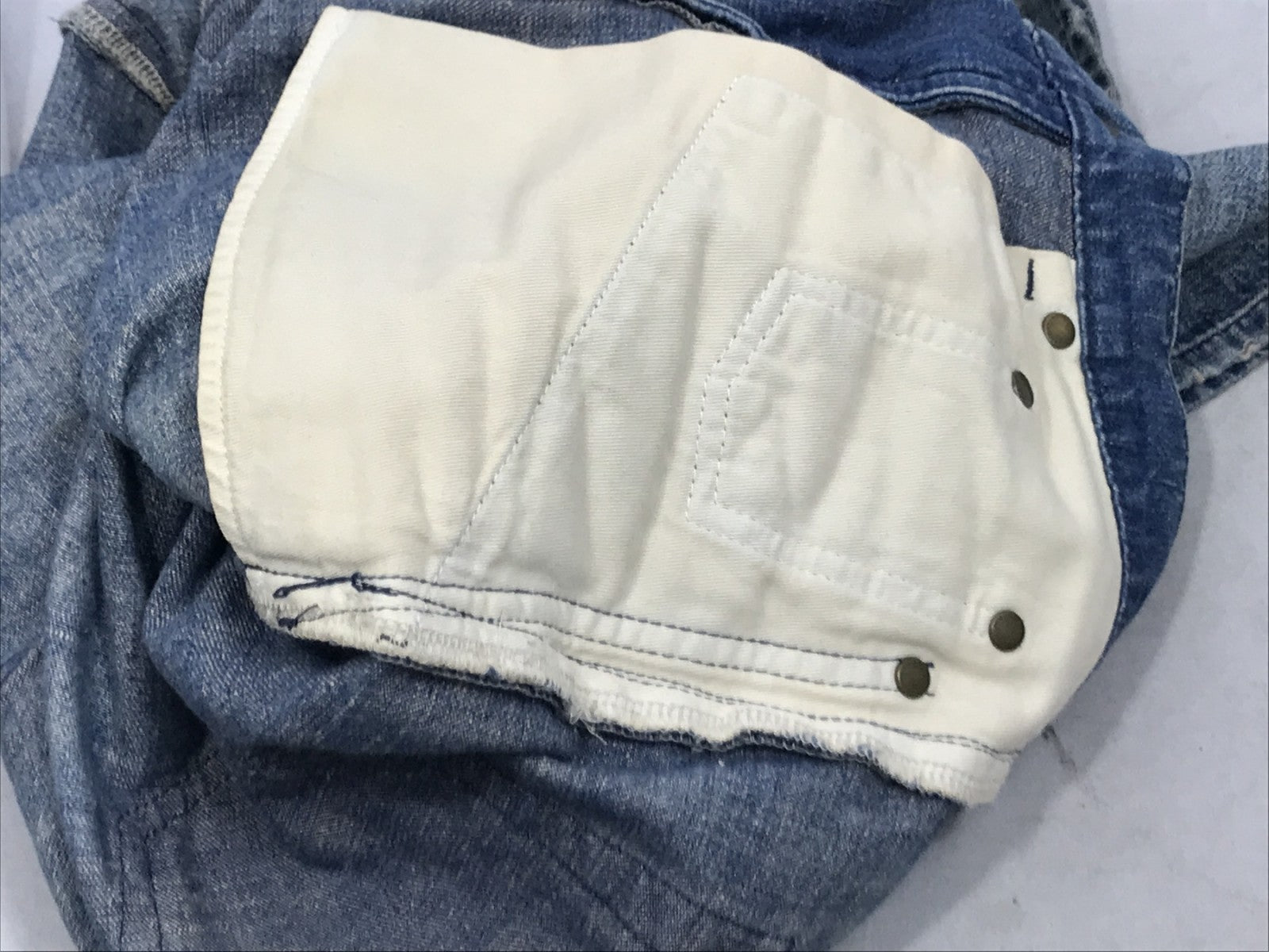 Washed Wide Denim Pant