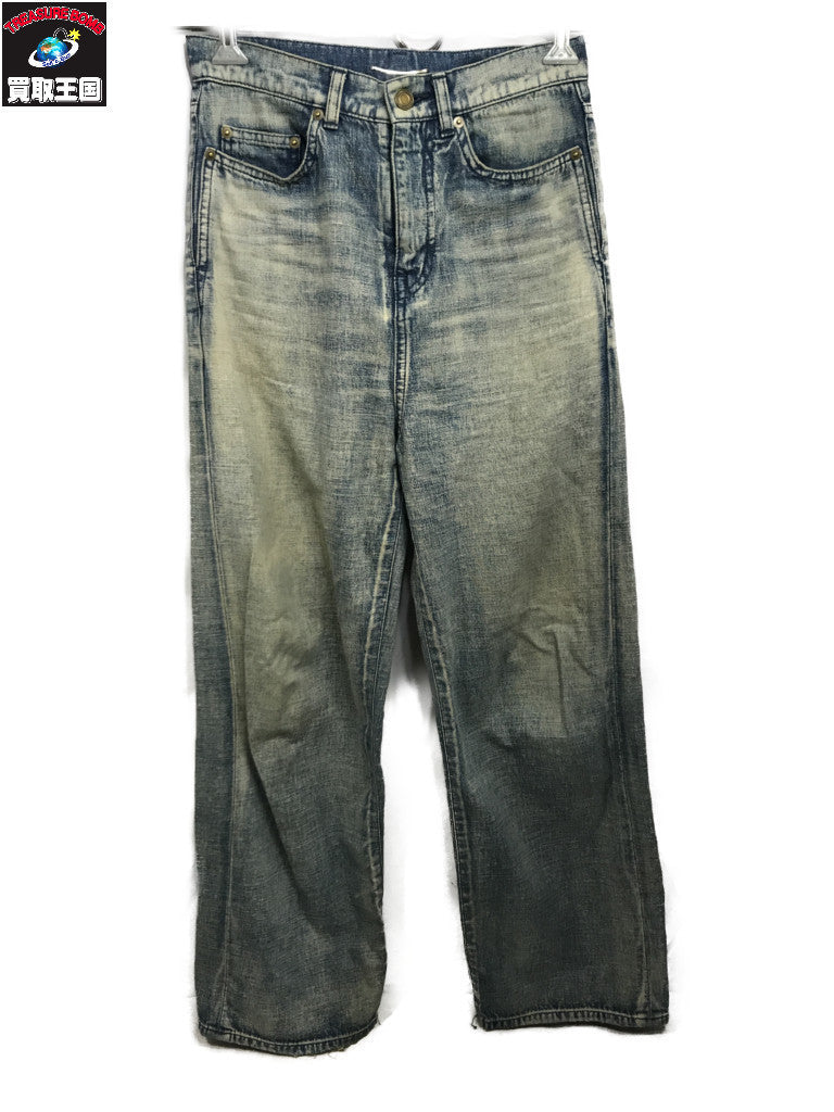 Washed Wide Denim Pant