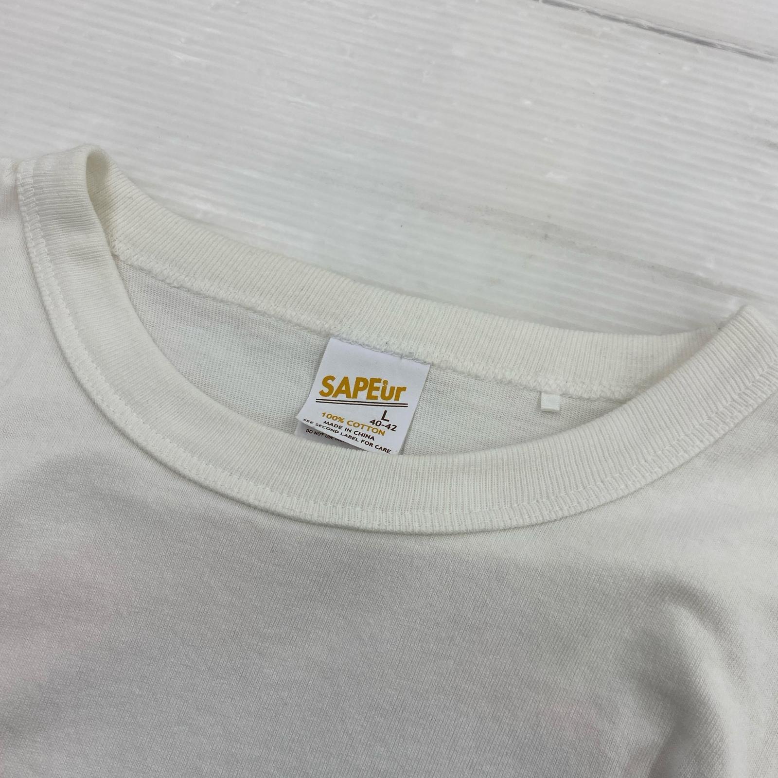 半袖Tシャツ SAPeur×MASATOSHI HAMADA 浜田雅功 コラボ フェイスプリントTee L ホワイト L ホワイト