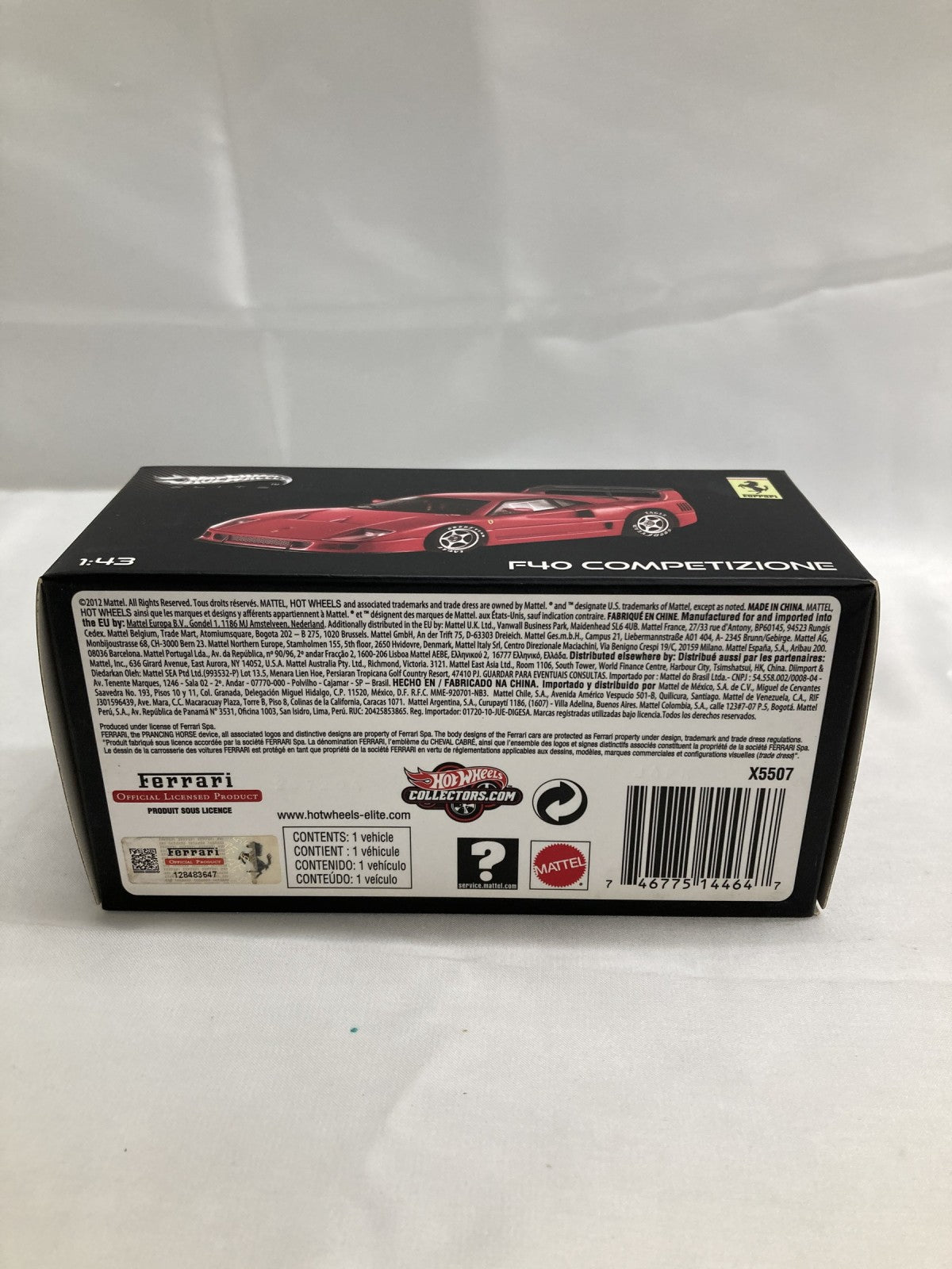 Hotweel F40 COMPETIZUONE フェラーリ 1/43 スケールカー