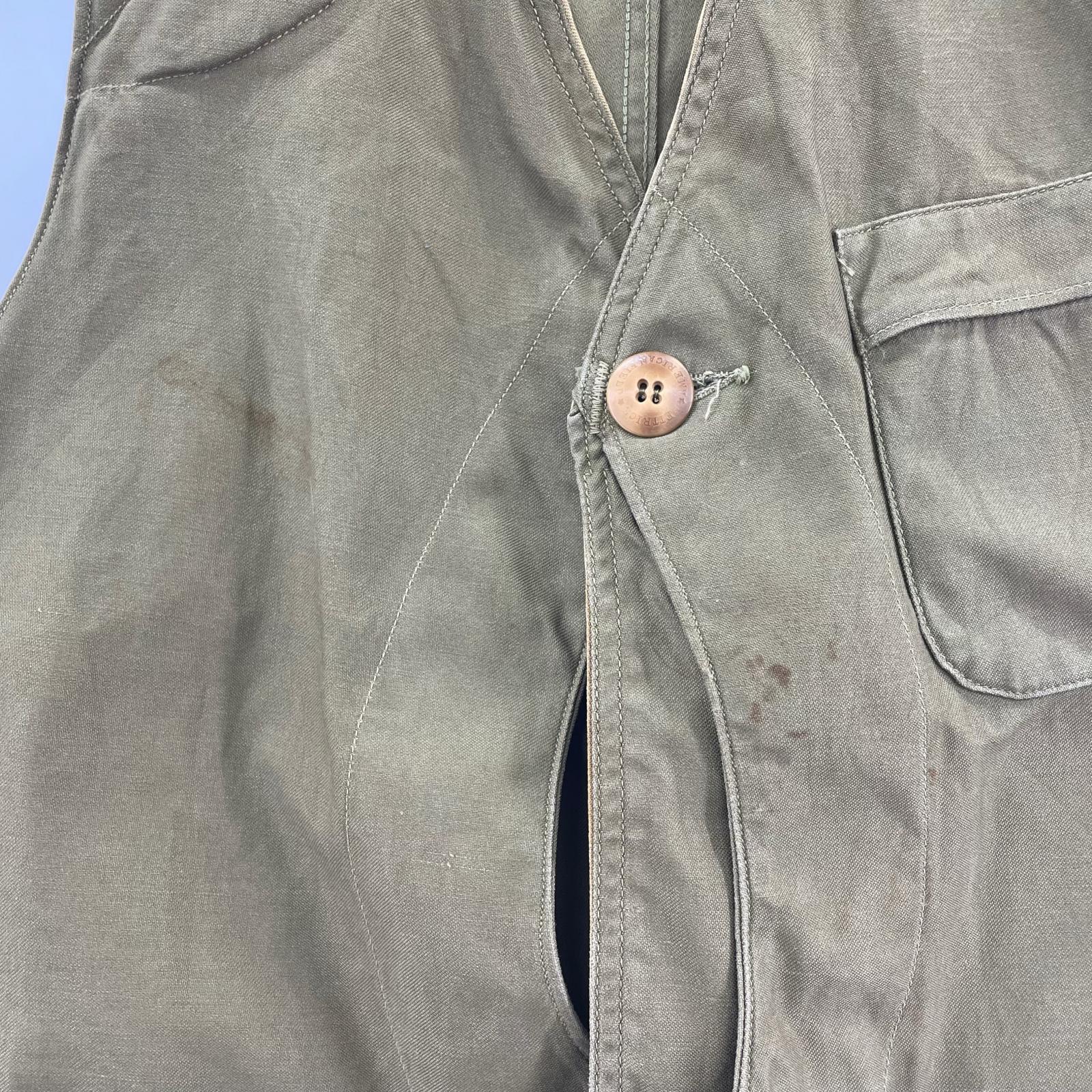 ジャケット 50s AMERICAN FIELD HALFMOON HUNTING VEST カーキ