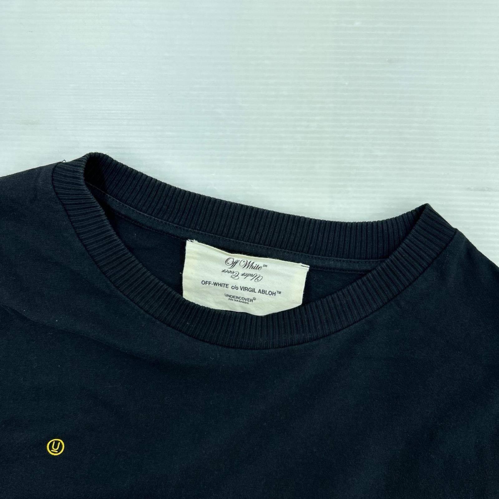半袖Tシャツ OFF-WHITE×UNDERCOVER 18AW HAND DART S/S TEE OMAA061G19877011 黒 (S) S ブラック
