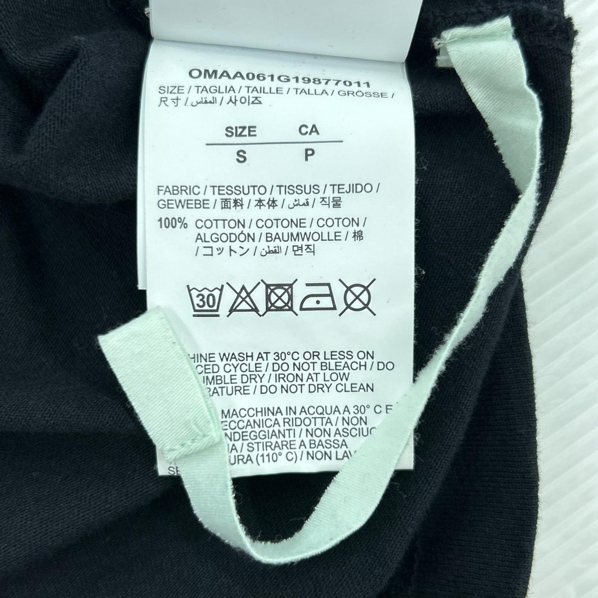 半袖Tシャツ OFF-WHITE×UNDERCOVER 18AW HAND DART S/S TEE OMAA061G19877011 黒 (S) S ブラック
