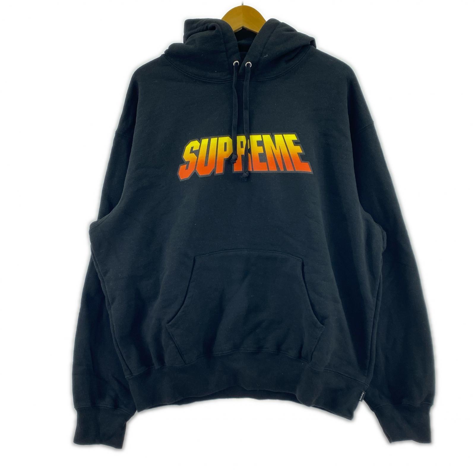 パーカー GRADIENT HOODED SWEATSHIRT M ブラック