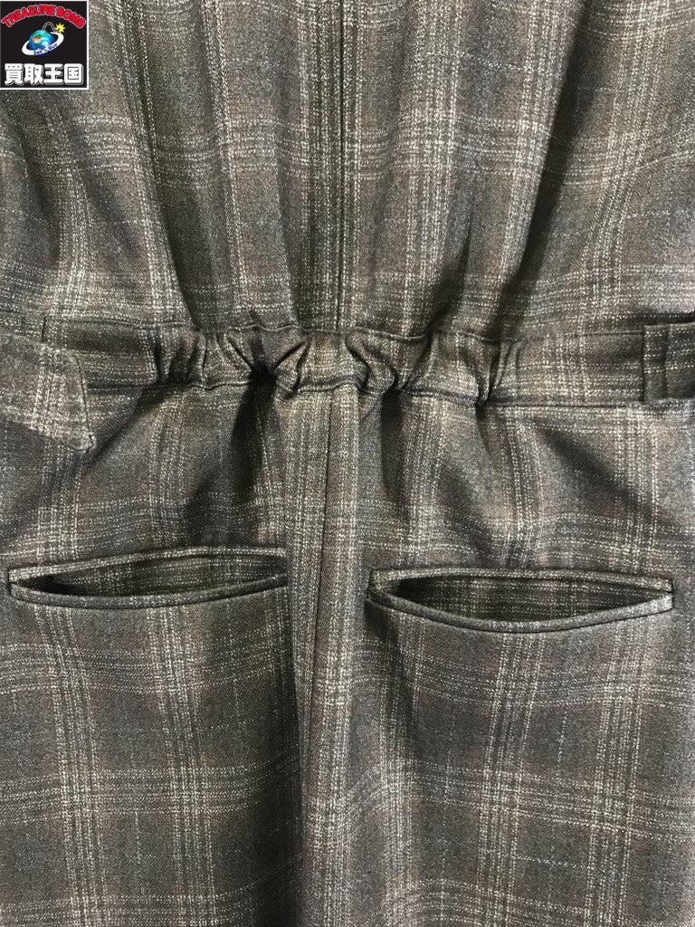 ワンピース WAIST CROSS CHECK DRESS S