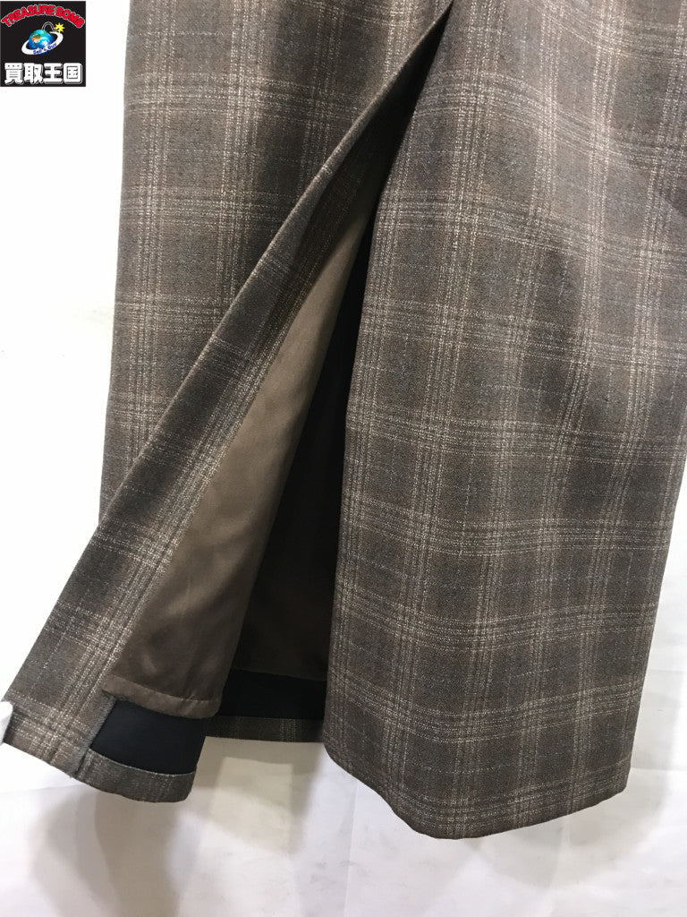 ワンピース WAIST CROSS CHECK DRESS S