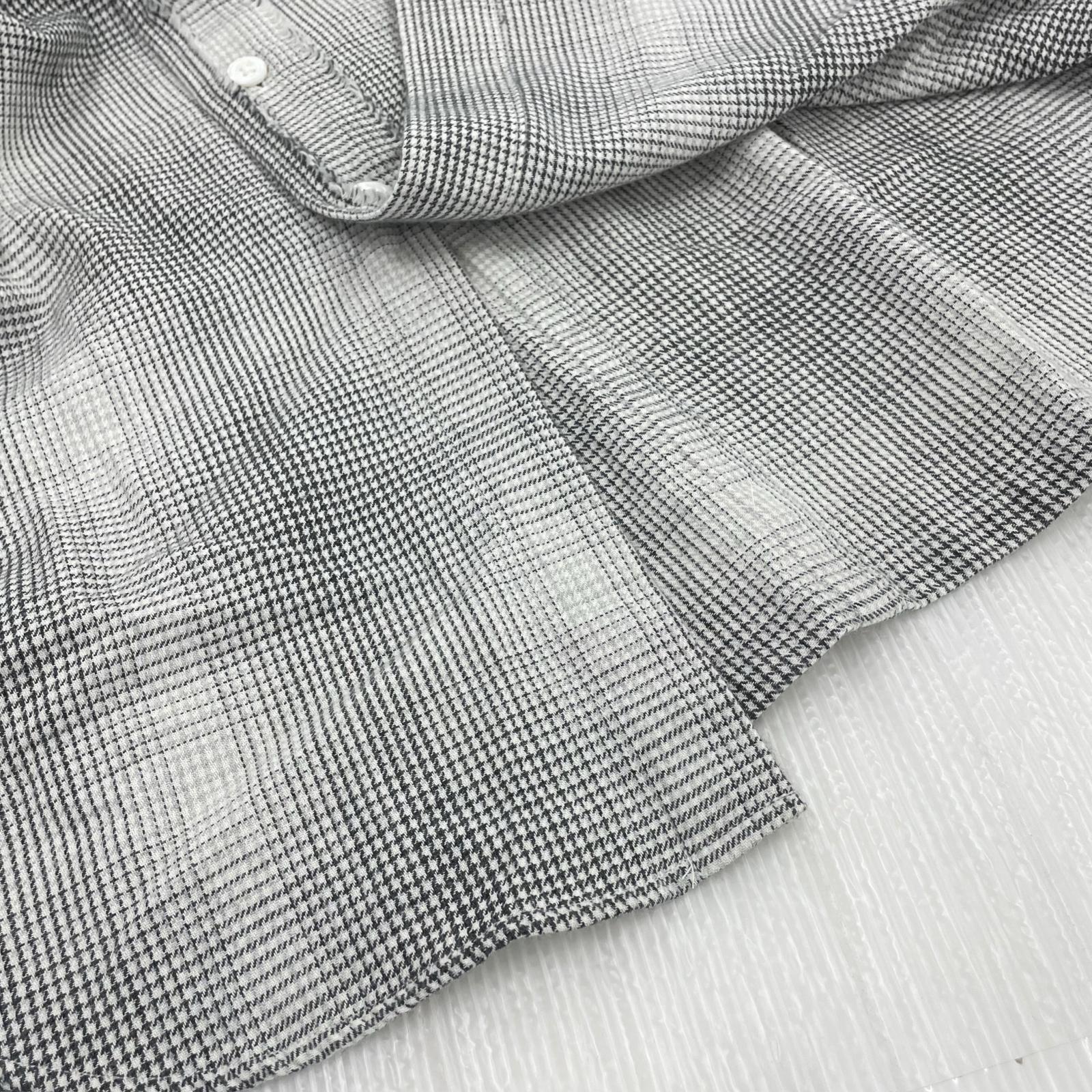 長袖シャツ ensou. Rouph Cut Shirt M ホワイト M ホワイト