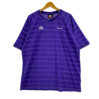 半袖Tシャツ ×Supreme stripe soccer jersey L パープル