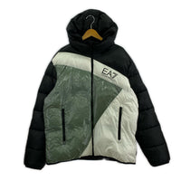 ダウンジャケット カラーブロック中綿パティングジャケット (3XL)