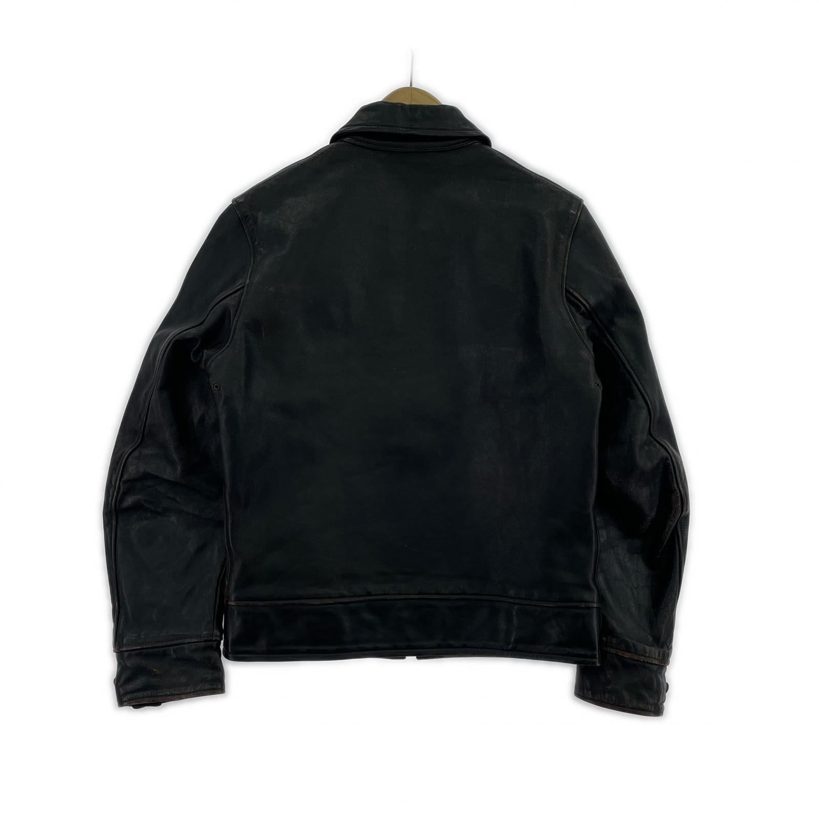 レザージャケット 30s ホースハイド スポーツジャケット 黒 (38) 38 ブラック