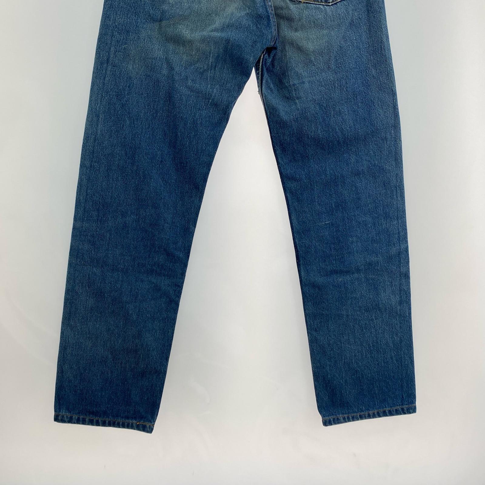 デニムパンツ 501 ボタン裏524 USA製 赤耳 29 ネイビー