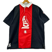 ポロシャツ SWITCHING RUGBY SS SHIRT (M) M ブラック