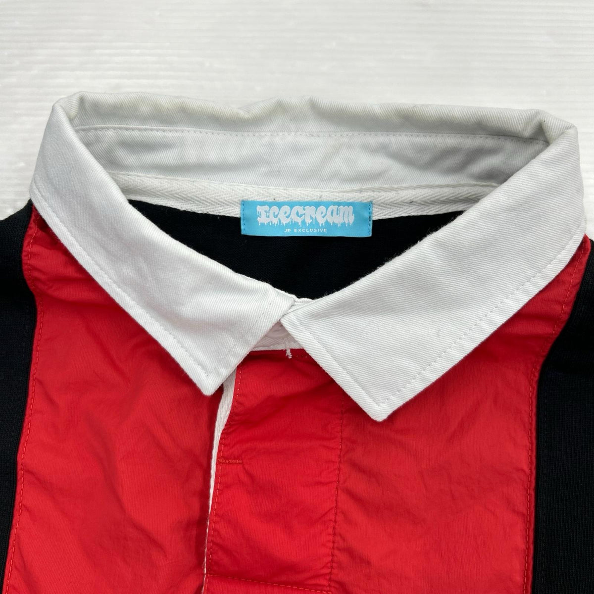 ポロシャツ SWITCHING RUGBY SS SHIRT (M) M ブラック