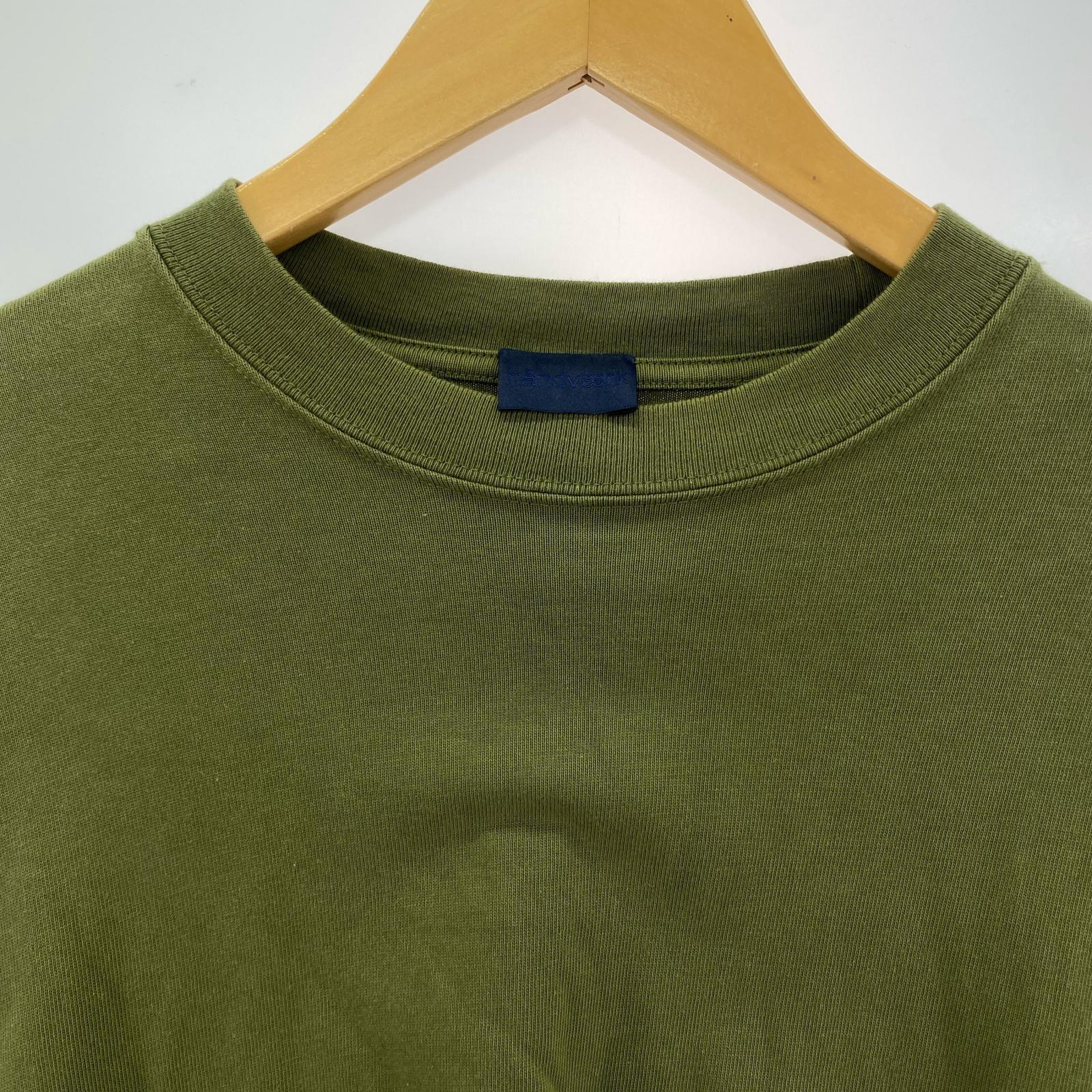 長袖Tシャツ handvaerk カーキ (M) M カーキ