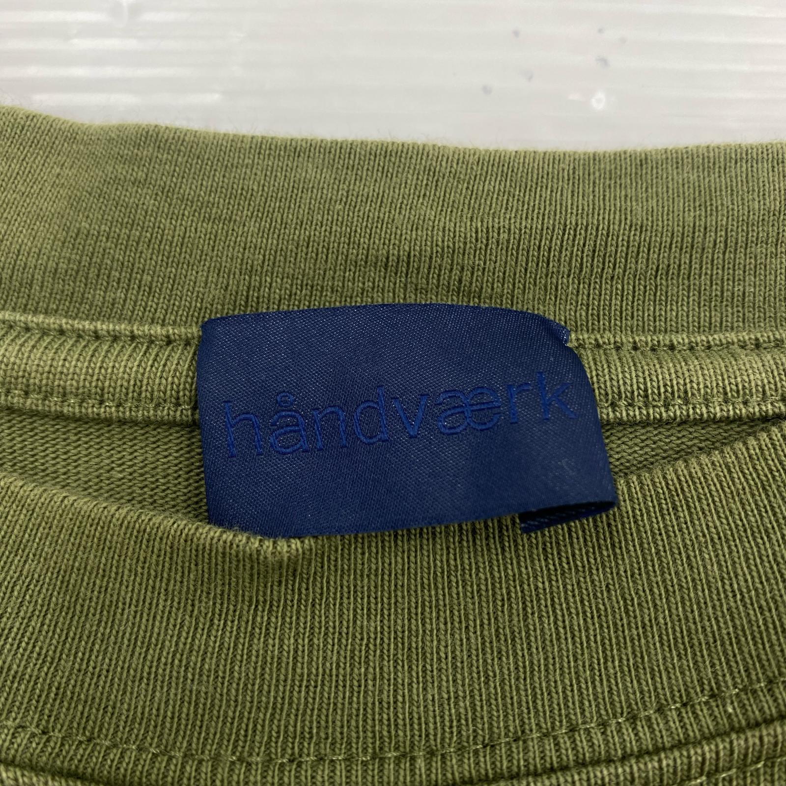 長袖Tシャツ handvaerk カーキ (M) M カーキ