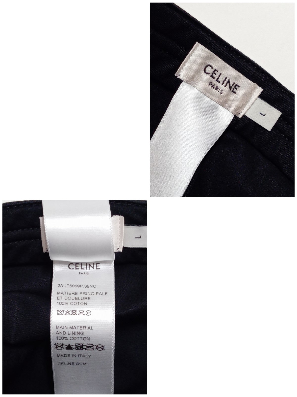 CELINE/トリオンフ ベースボールキャップ ブラック