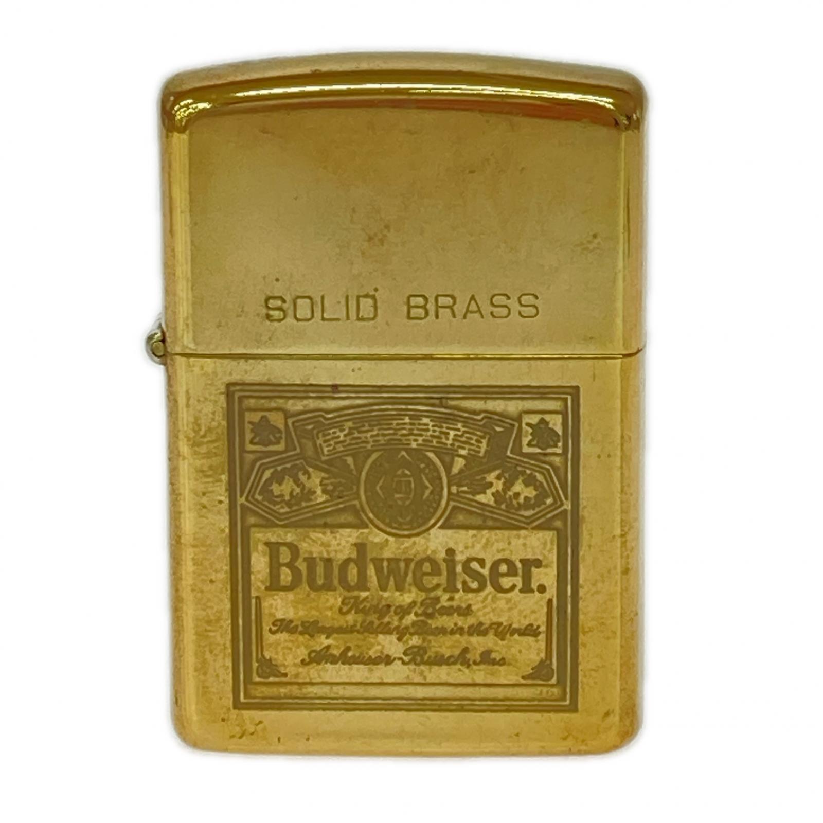 ライター Budweiser SOLID BRASS ゴールド