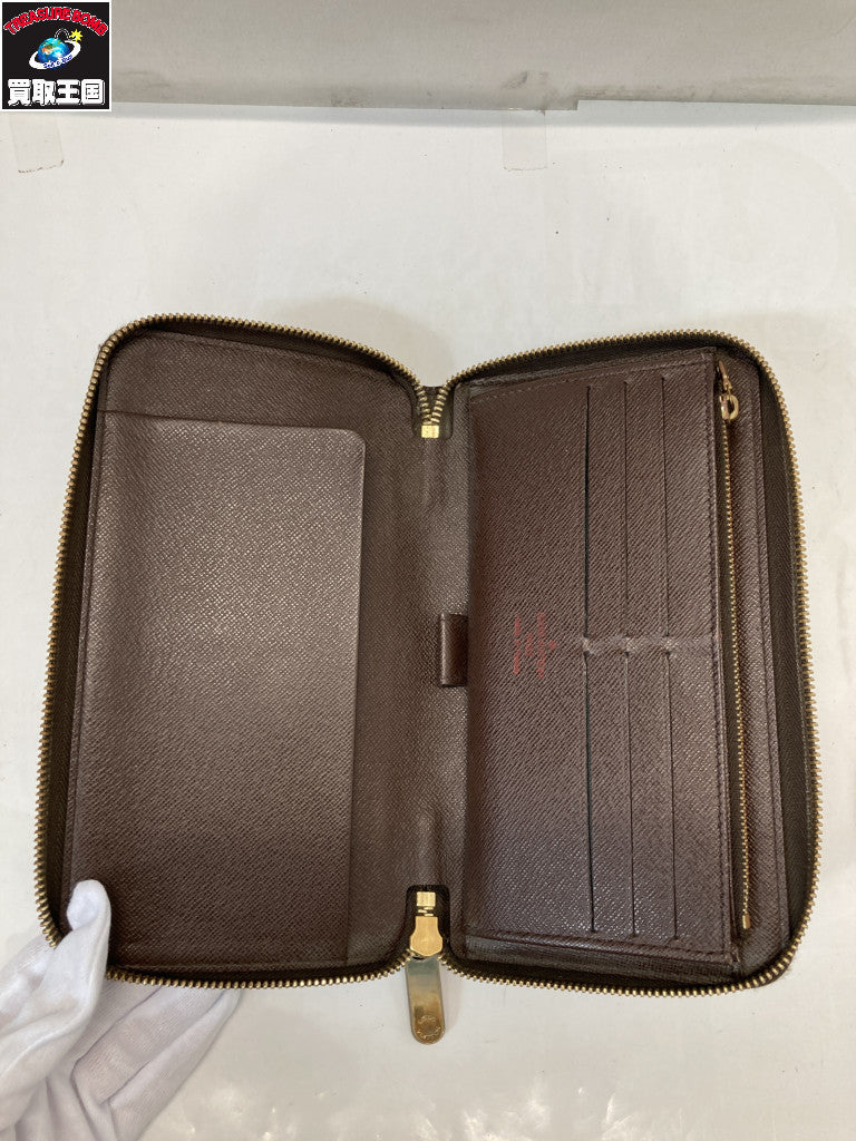 LV/ジッピーウォレット/ダミエ 長財布/N60015