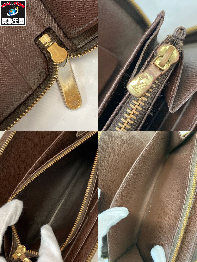 LV/ジッピーウォレット/ダミエ 長財布/N60015
