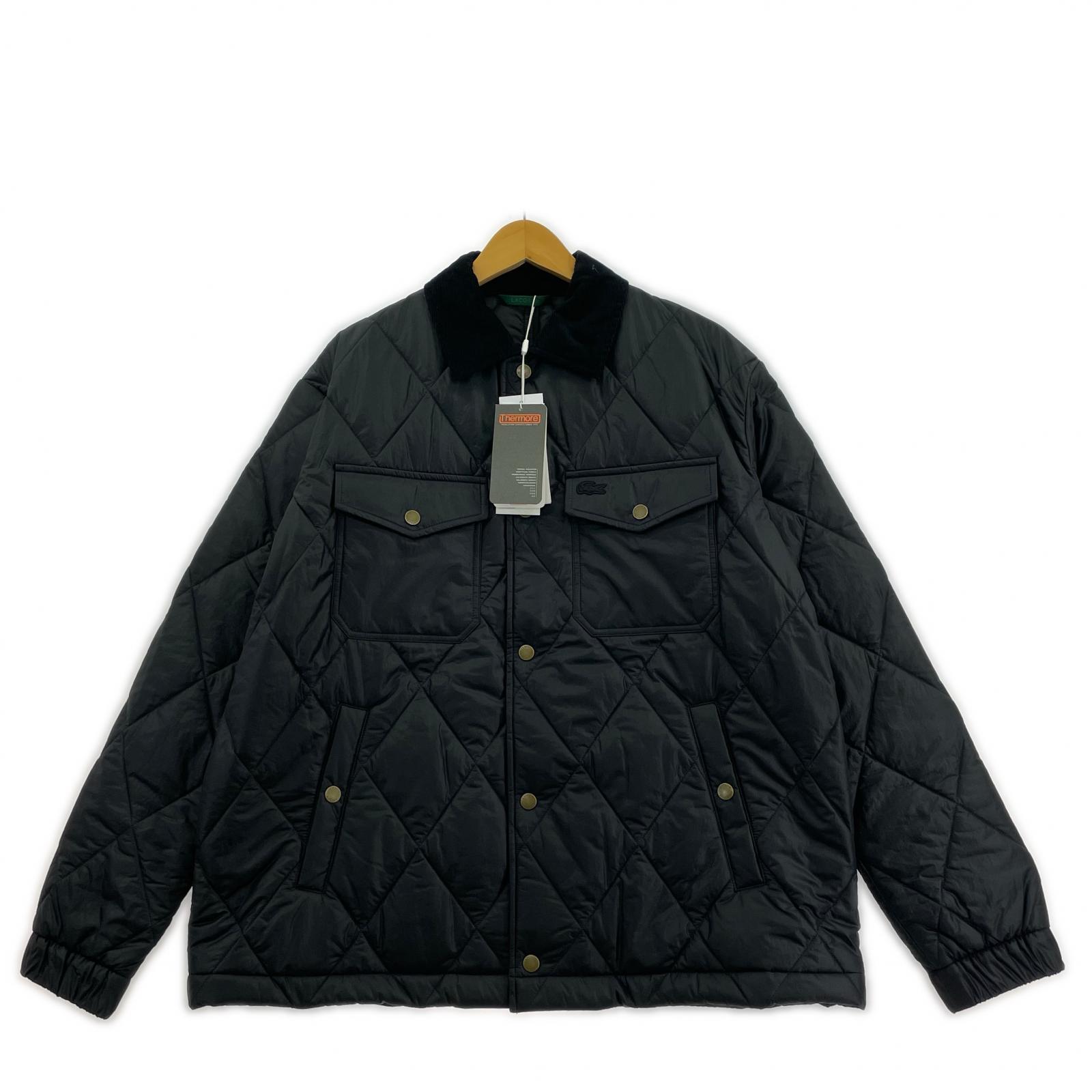 ジャケット THERMORE コーデュロイカラー キルティングジャケット M ブラック