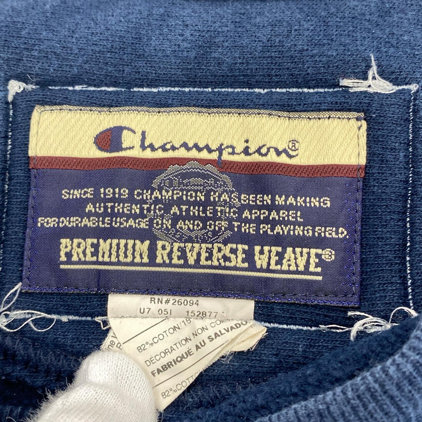 スウェット Premium reverse weave 12oz 星条旗ワッペン 3L ネイビー