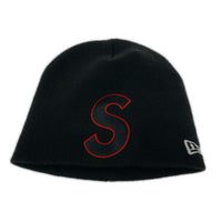 ニットキャップ 23AW New Era S Logo Beanie ニットキャップ ブラック