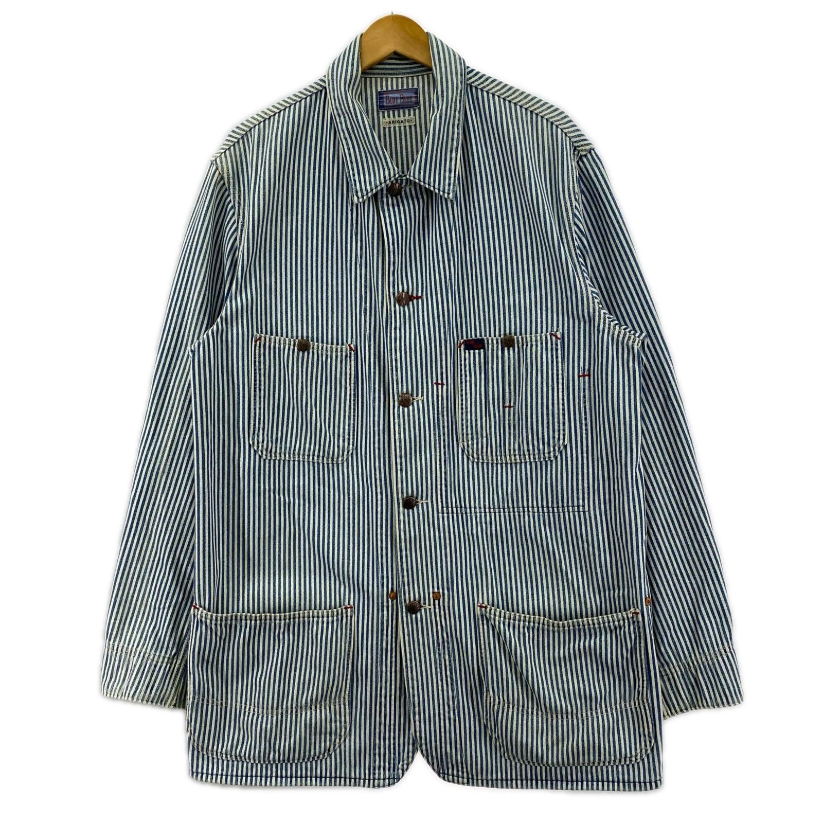 ジャケット BLUE BLUE ヒッコリーカバーオール 青 (3) 3 ブルー