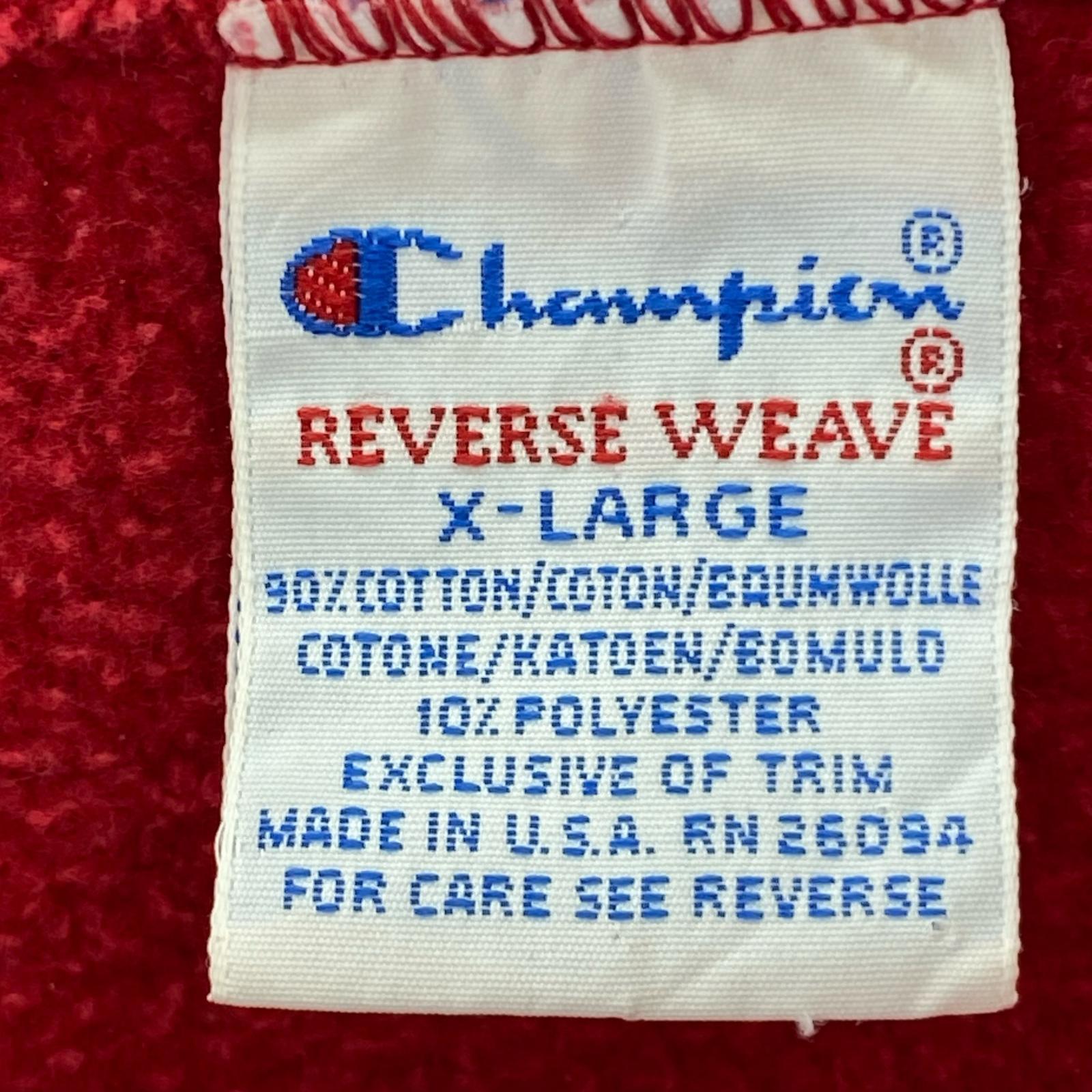 スウェット 90s リバースウィーブ usa製 レッド