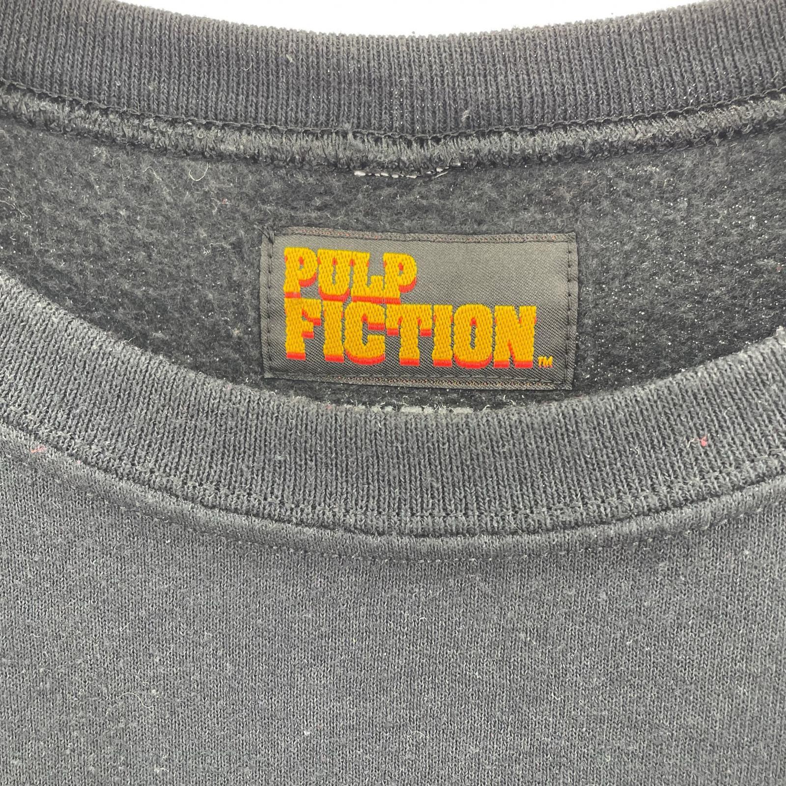 スウェット WACKO MARIA×PULP FICTION 21SS CREW NECK SWEAT SHIRT L 黒 L ブラック