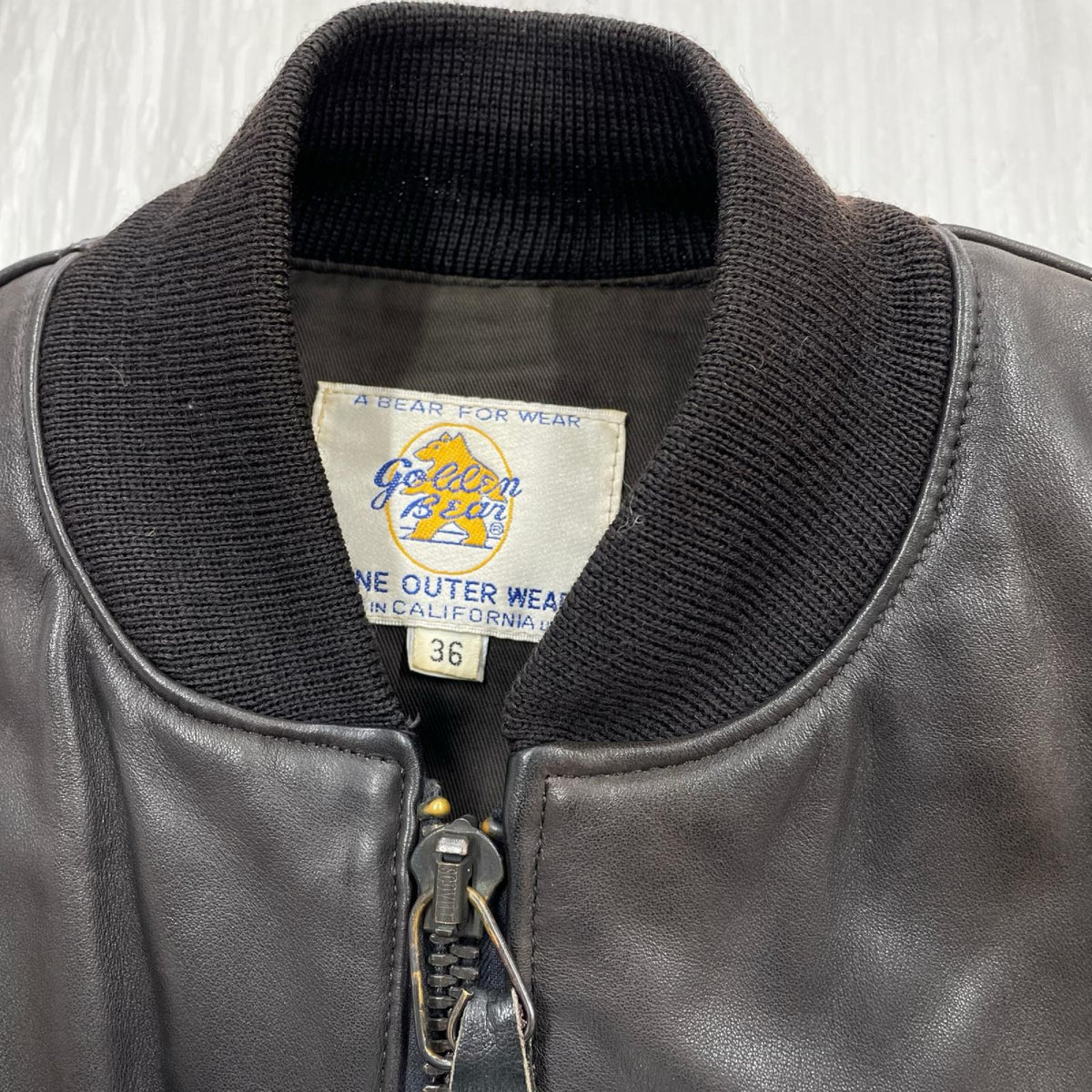 レザージャケット USA製 GOLDEN BEAR レザージャケット-36 36