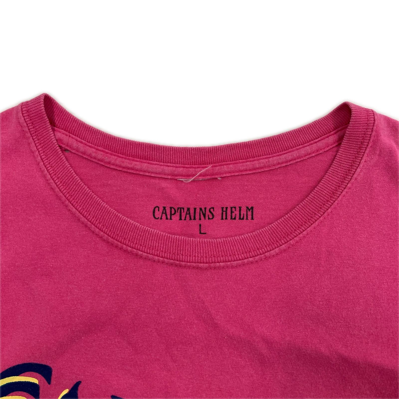 半袖Tシャツ Captains Helm S/S print tee L PNK L ピンク