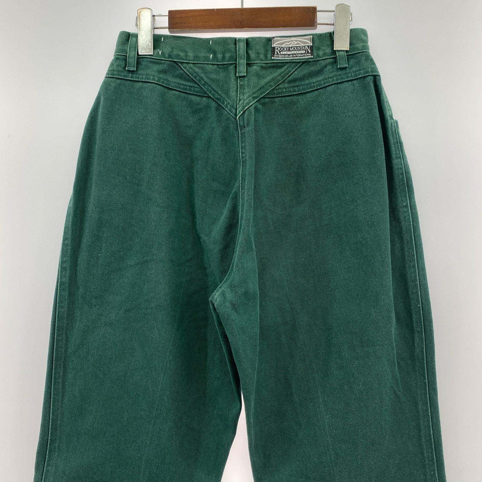 デニムパンツ 80s ROCKY MOUNTAIN カラーデニムパンツ グリーン