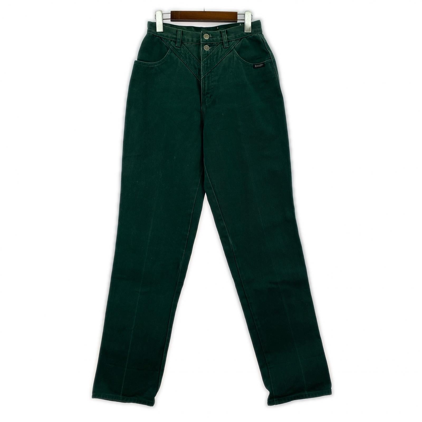 デニムパンツ 80s ROCKY MOUNTAIN カラーデニムパンツ グリーン