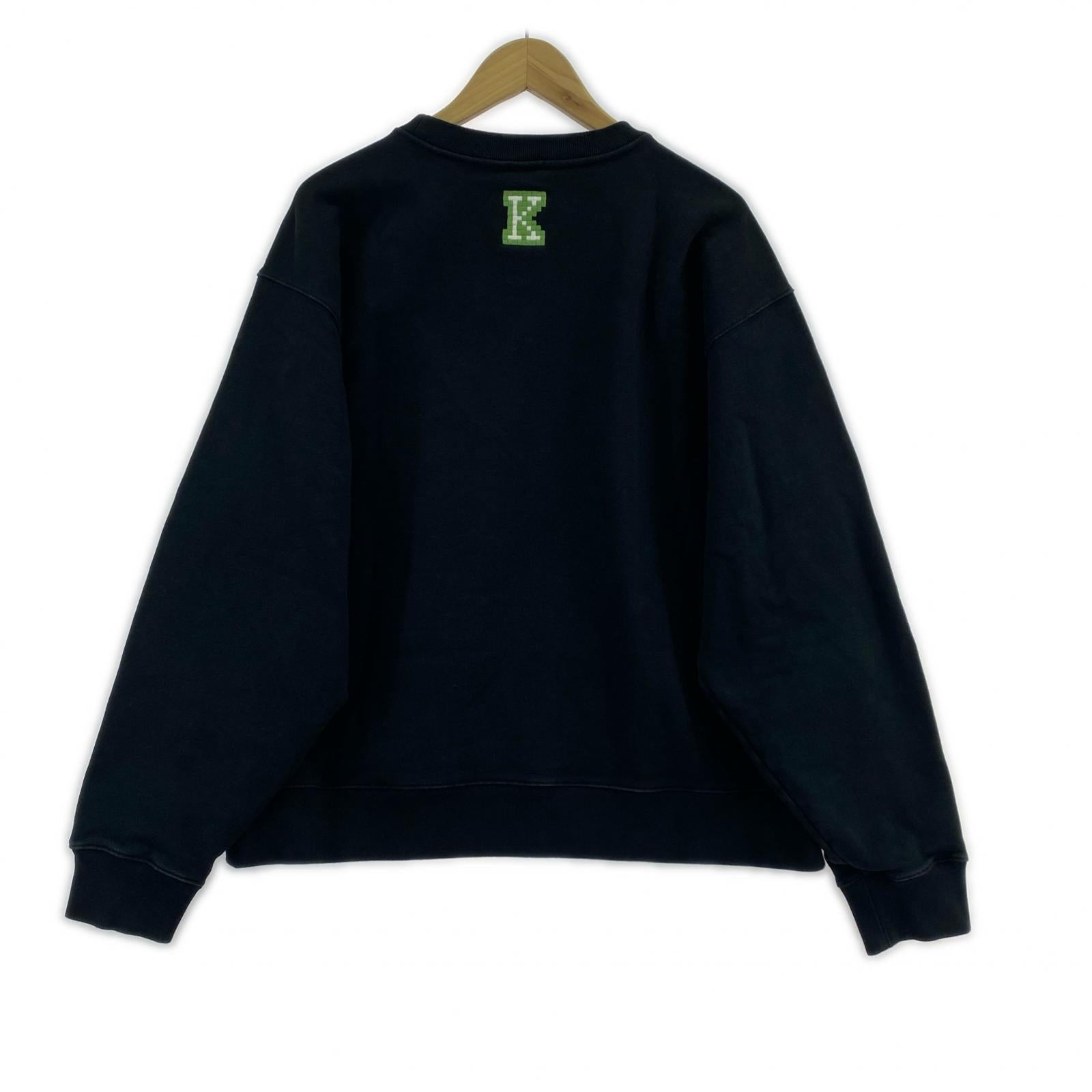 スウェット 23SS KENZO PIXEL TIGER CREW NECK SWEAT 黒 L ブラック