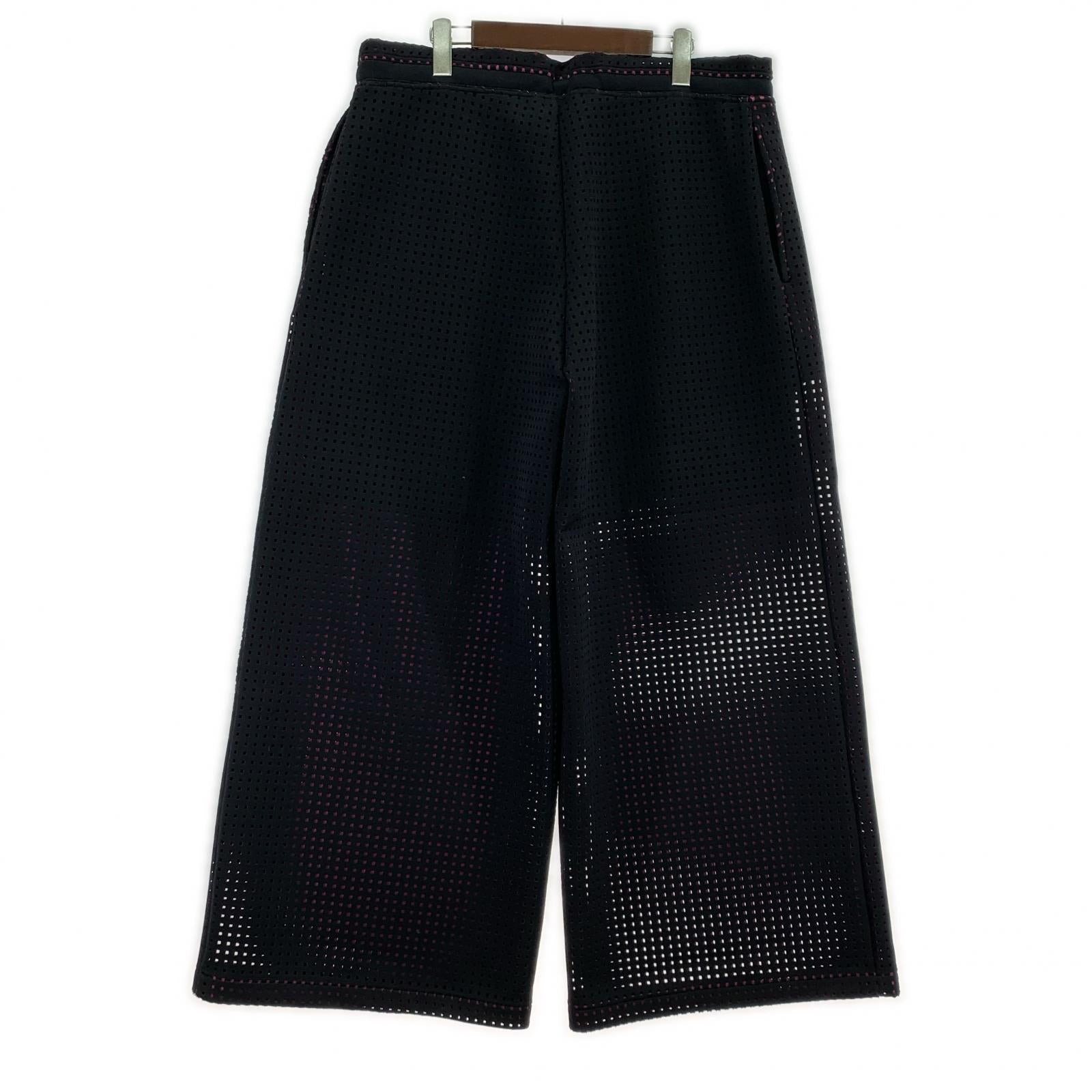 パンツ SADE PT30 クロロプレーンゴム メッシュワイドパンツ 黒 ブラック