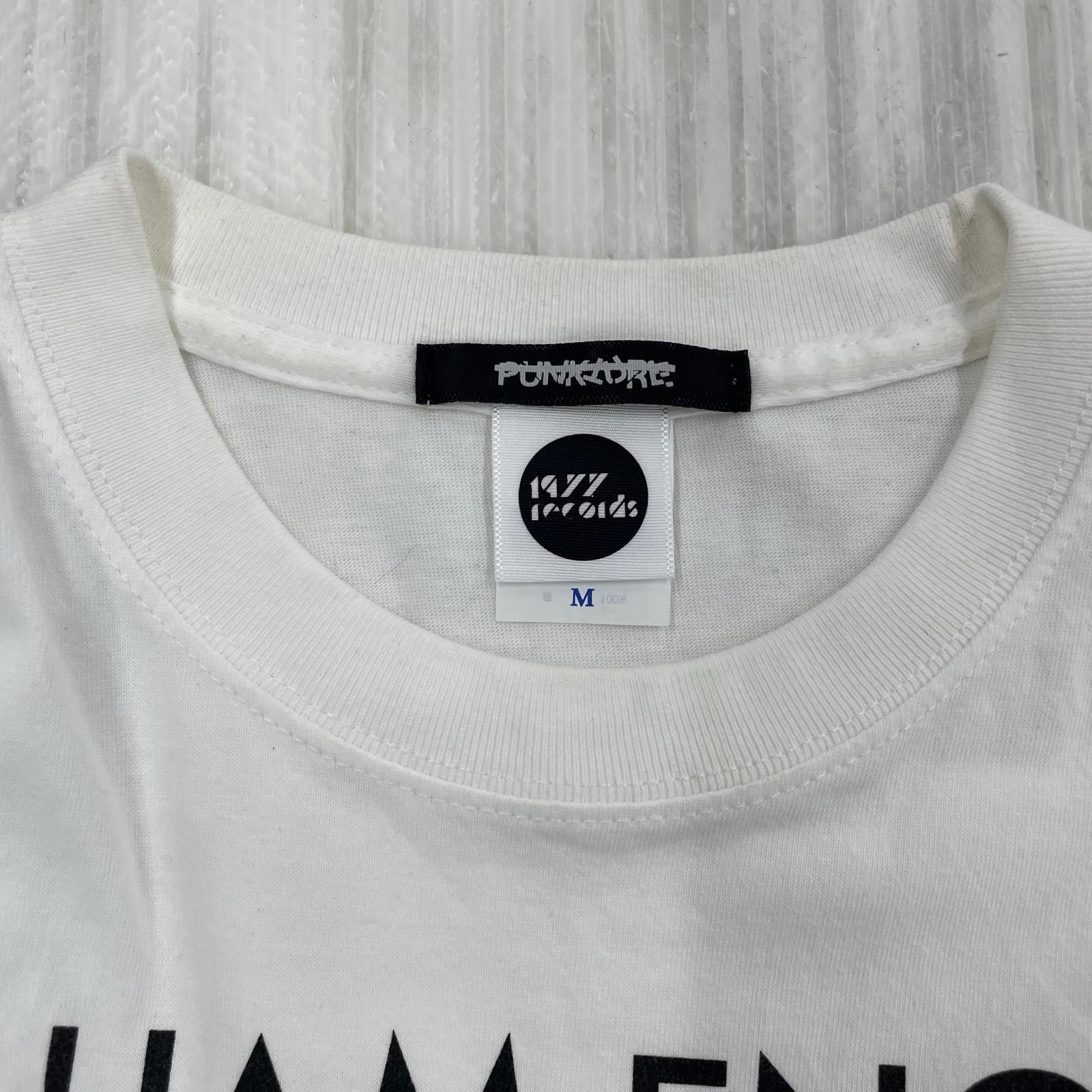 半袖Tシャツ PUNKTURE×WILLIAM ENGLISH MASK LOGO TEE M 白 M ホワイト