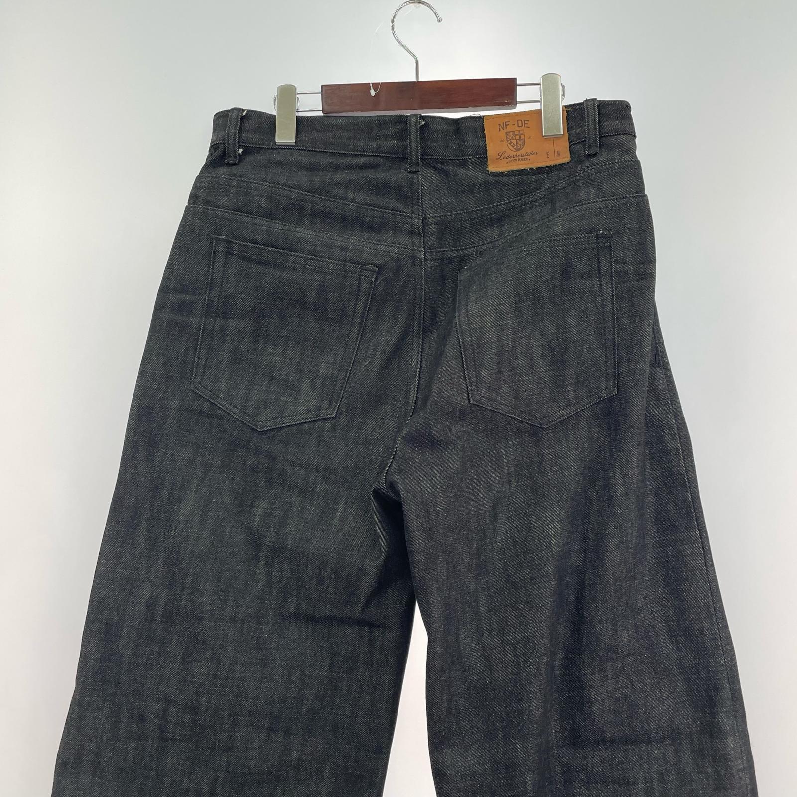 デニムパンツ NO/FAITH STUDIOS RAW DENIM JAPANESE W35 M ブラック